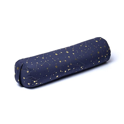 Cotton Yoga or Meditation Bolster Cushion/Bolster, 60 centimeters long x 16 centimeters in diameter - 2.365 kilograms. Cotton outer cover! The inner cover is filled with buckwheat seeds!
