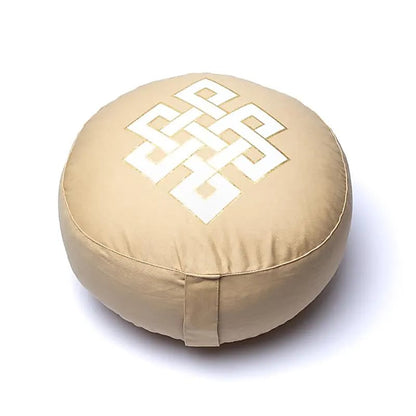 Coussins de Méditation/ Yoga, en coton biologique (OCS). 33 centimètres de diamètre x 17 centimètres de hauteur. 2100 grammes. De chez Yogi & Yogini, fait en Inde !