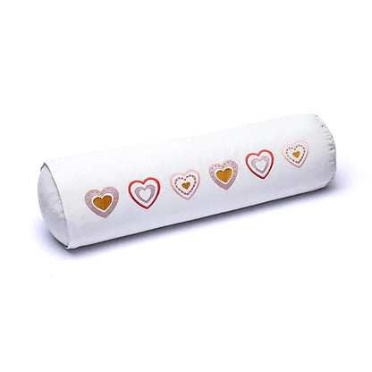 Coussin/ Bolster/ Traversin de Yoga ou Méditation en coton, de 60 centimètres de longueur x 16 de diamètre - 2,365 kilogrammes. Housse extérieure en coton ! La housse intérieure est remplis de graines de Sarrasin !