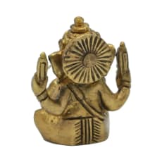 Sélection de Ganesh en métal (laiton), de 5 à 20 centimètres de haut. 2 Modèles avec de vraies pierres sertis. Parfait dans une salle de Méditation, Autel, Collection, Exposition...!