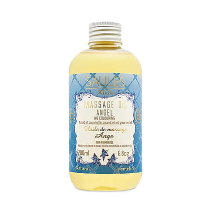 Huile de massage Ayurvedique de qualité supérieure de chez 'Saules Fabrika', 9 parfums au choix, 200 millilitres. A un effet aromathérapeutique, aidant à vous détendre et à retrouver votre énergie ! Essayer c'est l'adopter, Sans colorants artificiels !