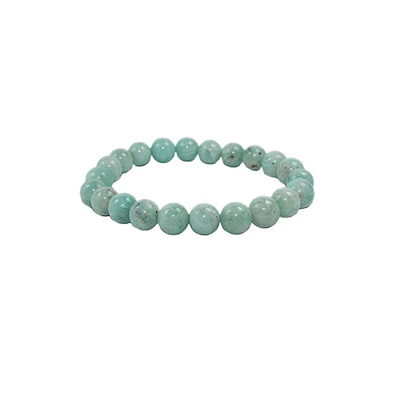 Amazonite from Mozambique, round beads of 4, 6 or 8 mm. Sold in 38/39 cm bead strand, in 17 to 21 cm bracelets, in 45 cm necklaces or 60 cm long necklaces. AA to AAA quality, superb beads, magnificent beadwork!