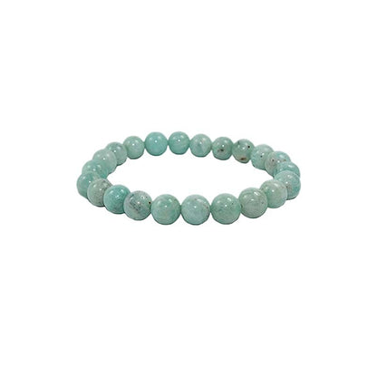 Amazonite from Mozambique, round beads of 4, 6 or 8 mm. Sold in 38/39 cm bead strand, in 17 to 21 cm bracelets, in 45 cm necklaces or 60 cm long necklaces. AA to AAA quality, superb beads, magnificent beadwork!