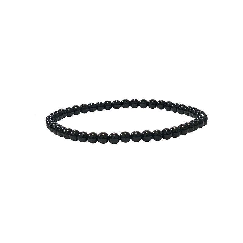 Tourmaline noire, perles rondes de 4, 6, 8 ou 10 mm. Vendu en fil de perle 38/39 cm, en bracelet de 17 à 21cm, en collier de 45 ou sautoir de 60cm. Qualité AA à AAA !