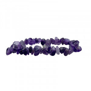 Améthyste, bracelet de 17 à 21 cm, collier de 42 cm et sautoir de 85 cm. Perle de type 'baroque/ chips' de formes naturelles montées sur fil élastique ou fil d'acier de haute résistance !