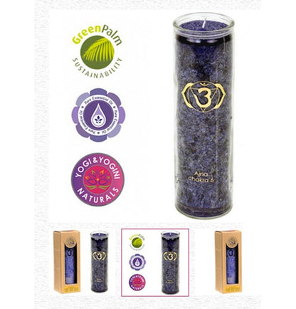100-hour stearin candles, 21 cm x 6.5 cm. Available in white, black, or 7 chakra colors. Excellent quality, perfect!