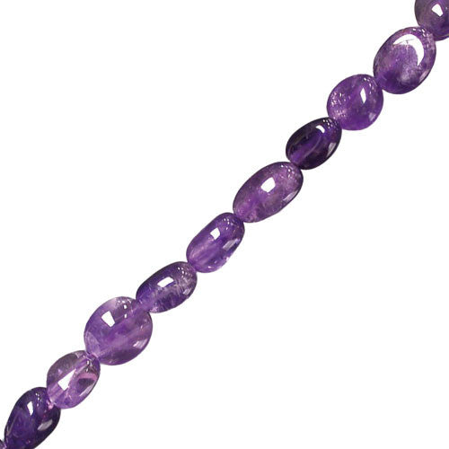 Améthyste, bracelet de 17 à 21cm, collier de 42cm et sautoir de 60cm. Perles de type 'Graine' de formes naturelles montées sur fil de haute résistance !