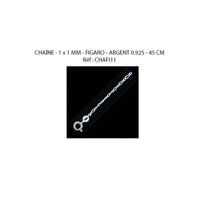 Sélection de chaînettes de 43 à 65 centimètres en Argent 0.925. 10 modèles au choix ! Parfait pour vos pendentifs prféférés !