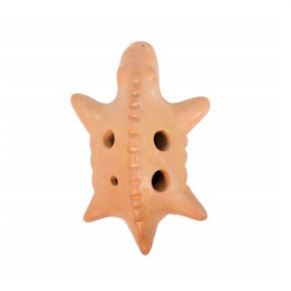 Ocarina en terre cuite en forme d'animaux, dauphin, poisson, lezard... superbes petites pièces faites au Pérou...  Modèles au choix ! Des sons pour voyager, des sons doux et profond comme la terre !
