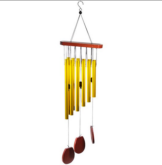 Carillon à vent a 12 tubes qui forment une gamme musicale harmonieuse ! 70 centimètres - 415 grammes.