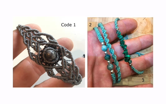 100% handmade bracelets made from high-strength cotton threads with AAA-quality beads. Mala-style clasp, perfect for any wrist. Superb workmanship, perfect work!