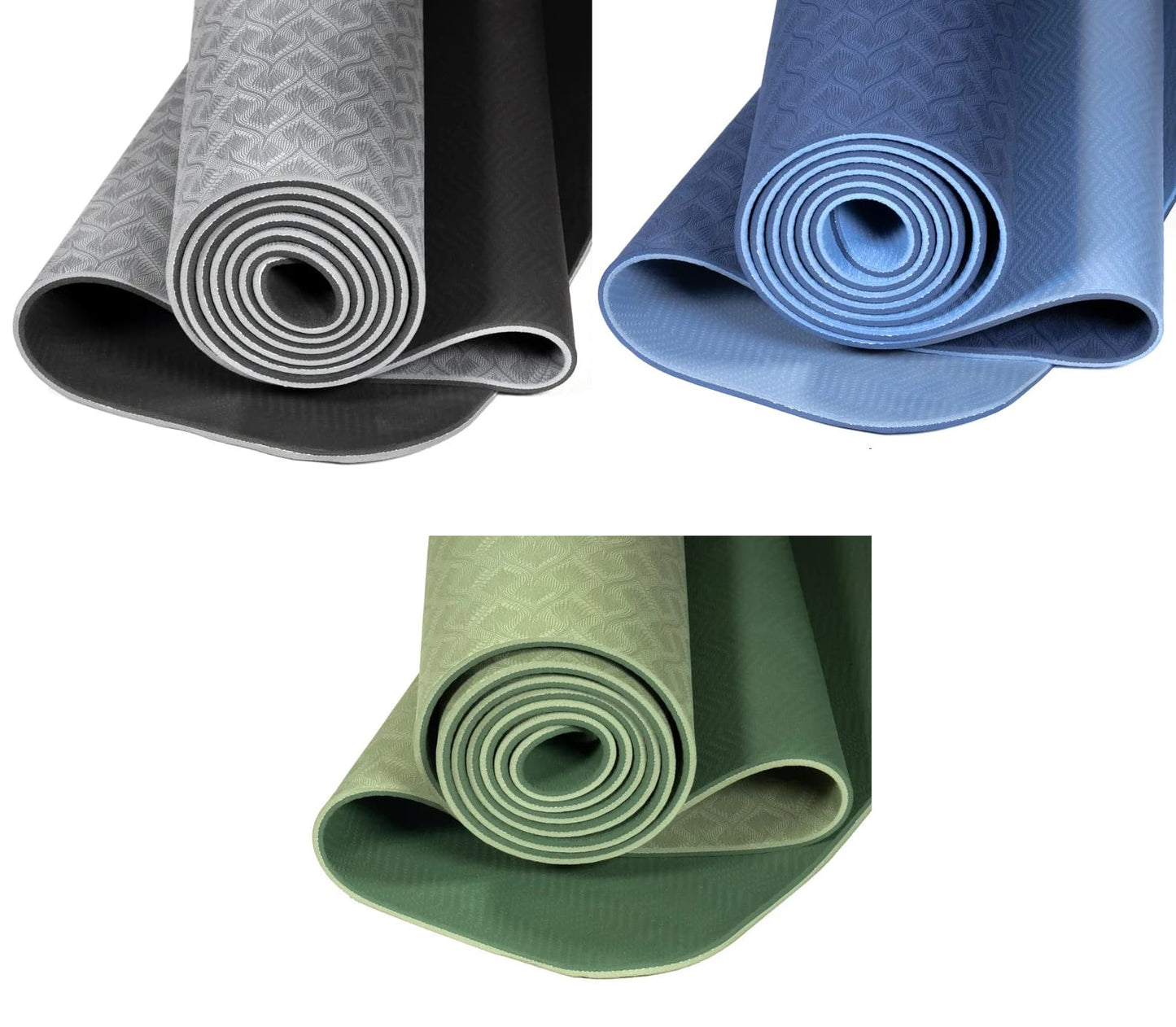 Tapis de yoga TPE de 61x183x0.5 cm - 950 grammes Qualité extrêmement durable, flexible et léger. Structure cellulaire dense ultra-hygiénique avec excellente adhérence. Convient aux formes de yoga d'intensité légère à moyenne, comme le Hatha et Yin Yoga !