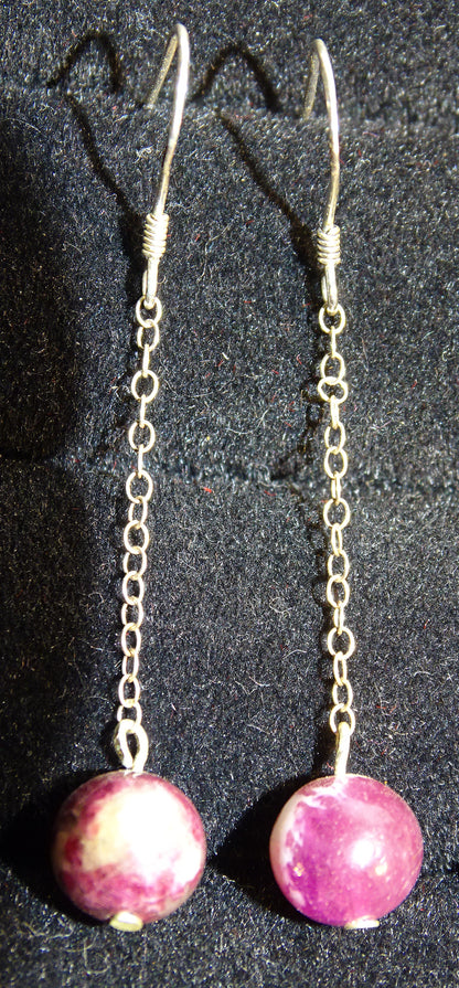 Boucles d'oreilles - Collection 'Perles & chaînes', concept Gem & Zen, qualité AA à AAA, montées par "Gem & Zen". Vendu en finition Argent, laiton ton Argent ou doré + options pour des choix de montures, parfait !
