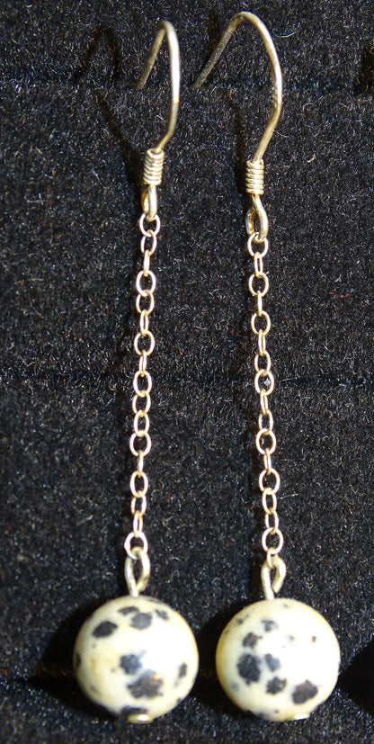 Boucles d'oreilles - Collection 'Perles & chaînes', concept Gem & Zen, qualité AA à AAA, montées par "Gem & Zen". Vendu en finition Argent, laiton ton Argent ou doré + options pour des choix de montures, parfait !