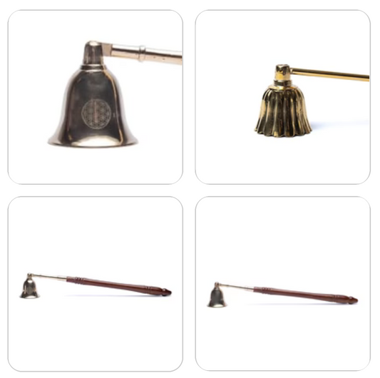 Éteignoir de bougie classique au design élégant. 2 modèles au choix de 25 et 28 cm - 120 grammes. Tenez la cloche au dessus de la flamme, le manque d'oxygène éteint la flamme d'elle-même. Avec manche extra long !