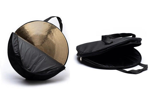 Gong cover selection, sizes to choose from: Ø 50 to 100 cm. Made of nylon, waterproof and robust, padded for good protection, perfect! Can fit drums from 3 to 6 cm thick.