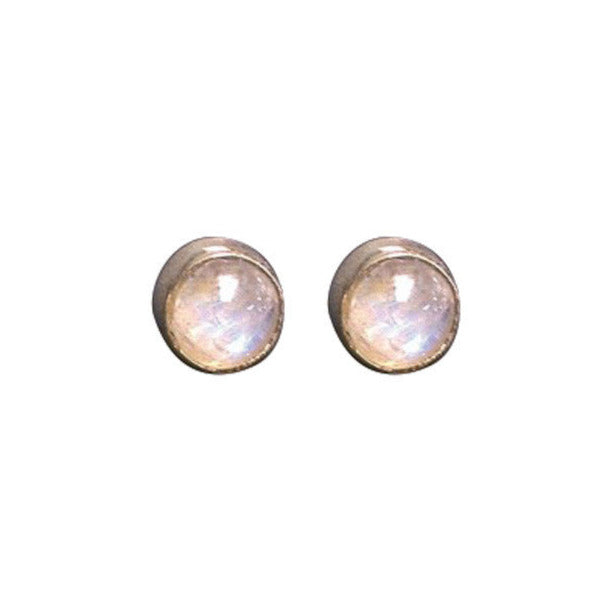 Puces/ Clous/ Boucles d'oreilles en 'pierre de lune' , qualité AA à AAA. Finition Argent 0.925, parfait !