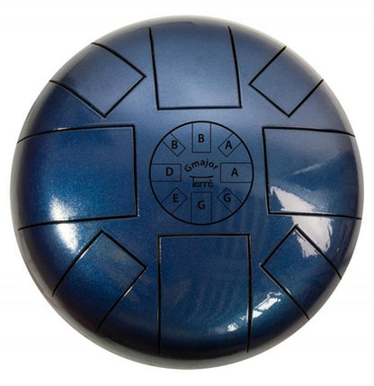 Tank drum, 26cm diameter, 3 models to choose from - A minor/ A minor - C major/ C major - G major/ G major. Sold with 2 sticks, Top!! Sold with a bag and 2 sticks, perfect!