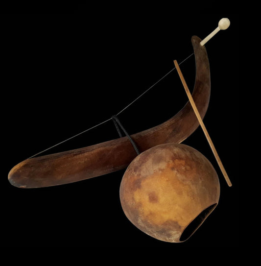 Berimbao, instrument à 1 corde de 65 centimètres. Pour musique et chant diphonique. Parfait pour débuter ou étudier !