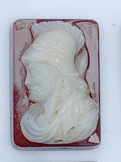 Cameo, 5 pieces of your choice in Onyx stone, 14mm x 10 x 0.3. Antique and authentic, true works of art, engraved with ultimate precision. Perfect for collection, exhibition, jewelry...