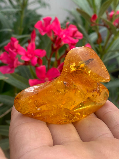 Baltic Sea Amber, 65mm x 48x 27mm - 31.2 grams. Very good quality, superb piece of good size with inclusions!