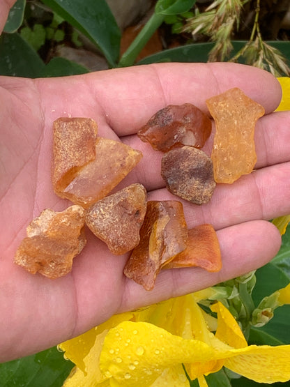 Raw amber from Lithuania, sold in 25-gram batches. Average size: 40x25x15 mm! Perfect for jewelry, collecting, and more.