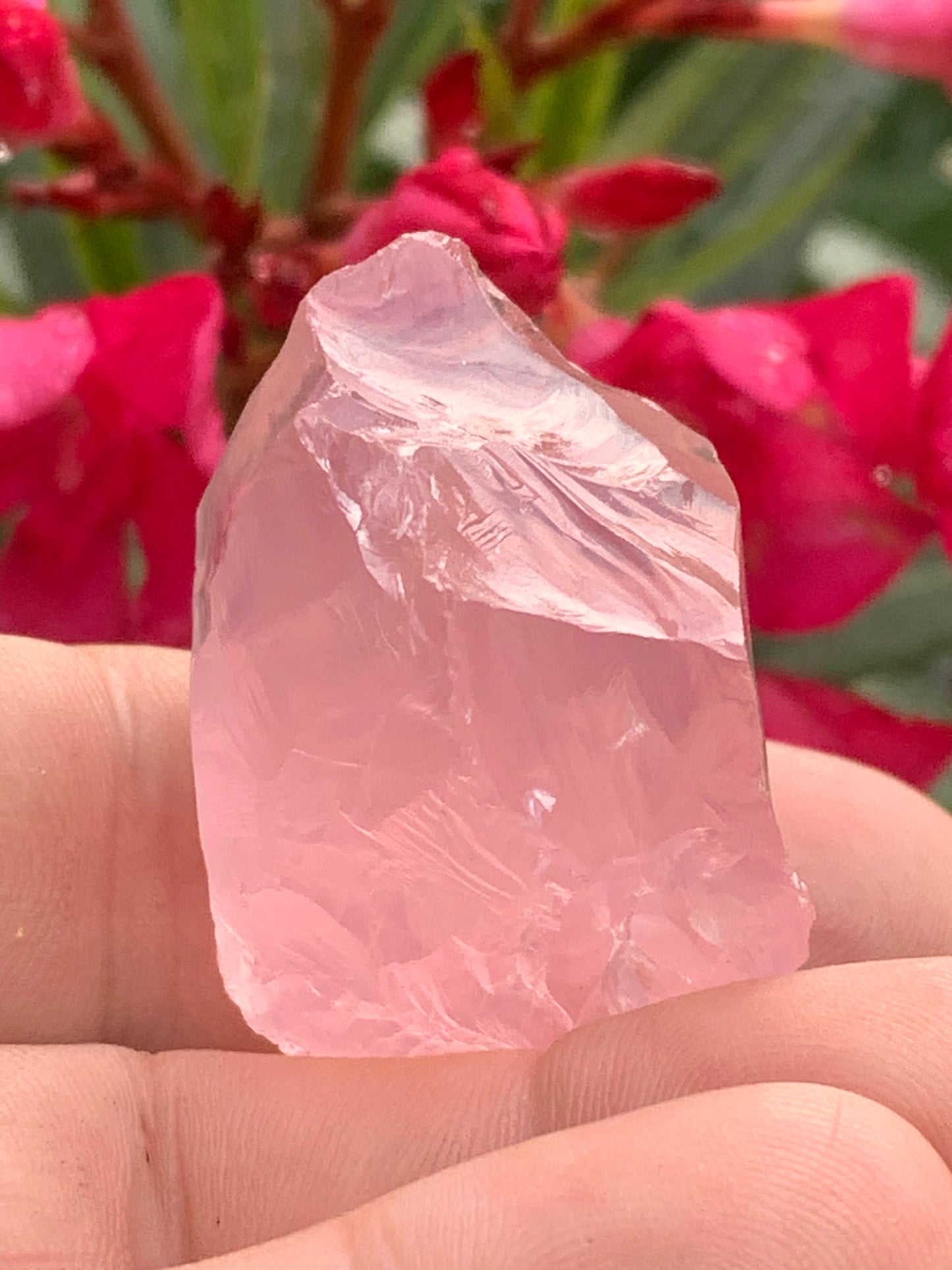 Quartz rose qualité 'gemme' (rare) de 43 x30 x28 millimètres - 37,5 grammes. Superbe qualité, parfait pour vos collections, expositions...