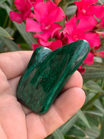 Malachite, spécimen de 62mm x 55 x 15 - 99,2 grammes . Parfait pour une collection, exposition, décoration !