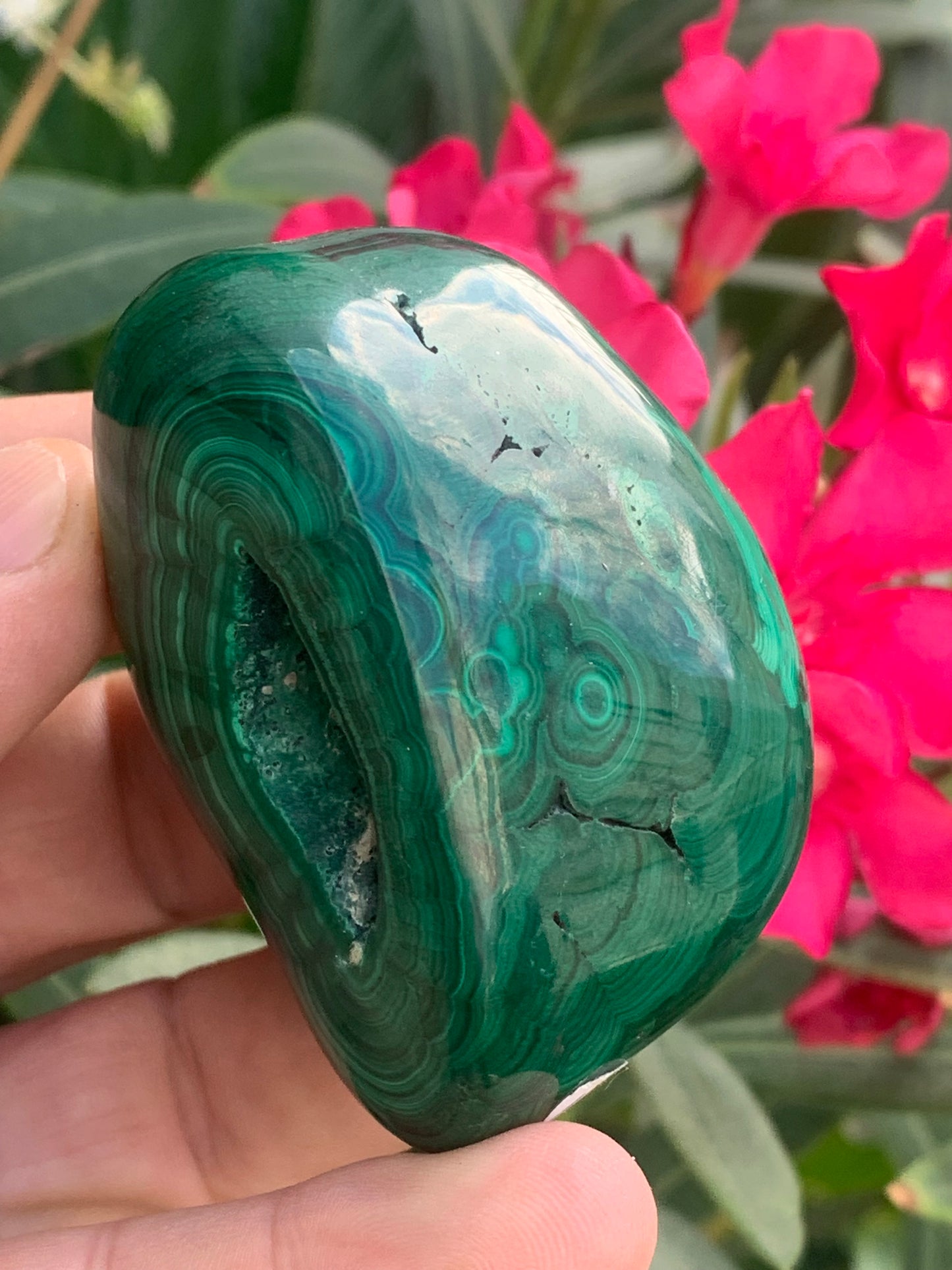 Malachite, spécimen de 65mm x 44 x 40 - 242 grammes . Parfait pour une collection, exposition, décoration !