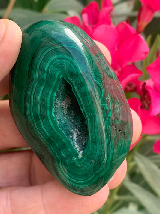 Malachite, spécimen de 65mm x 44 x 40 - 242 grammes . Parfait pour une collection, exposition, décoration !