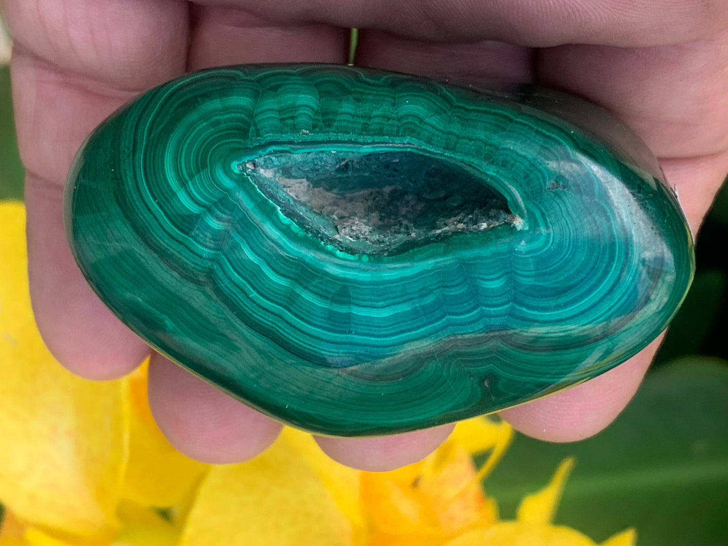 Malachite, spécimen de 65mm x 44 x 40 - 242 grammes . Parfait pour une collection, exposition, décoration !