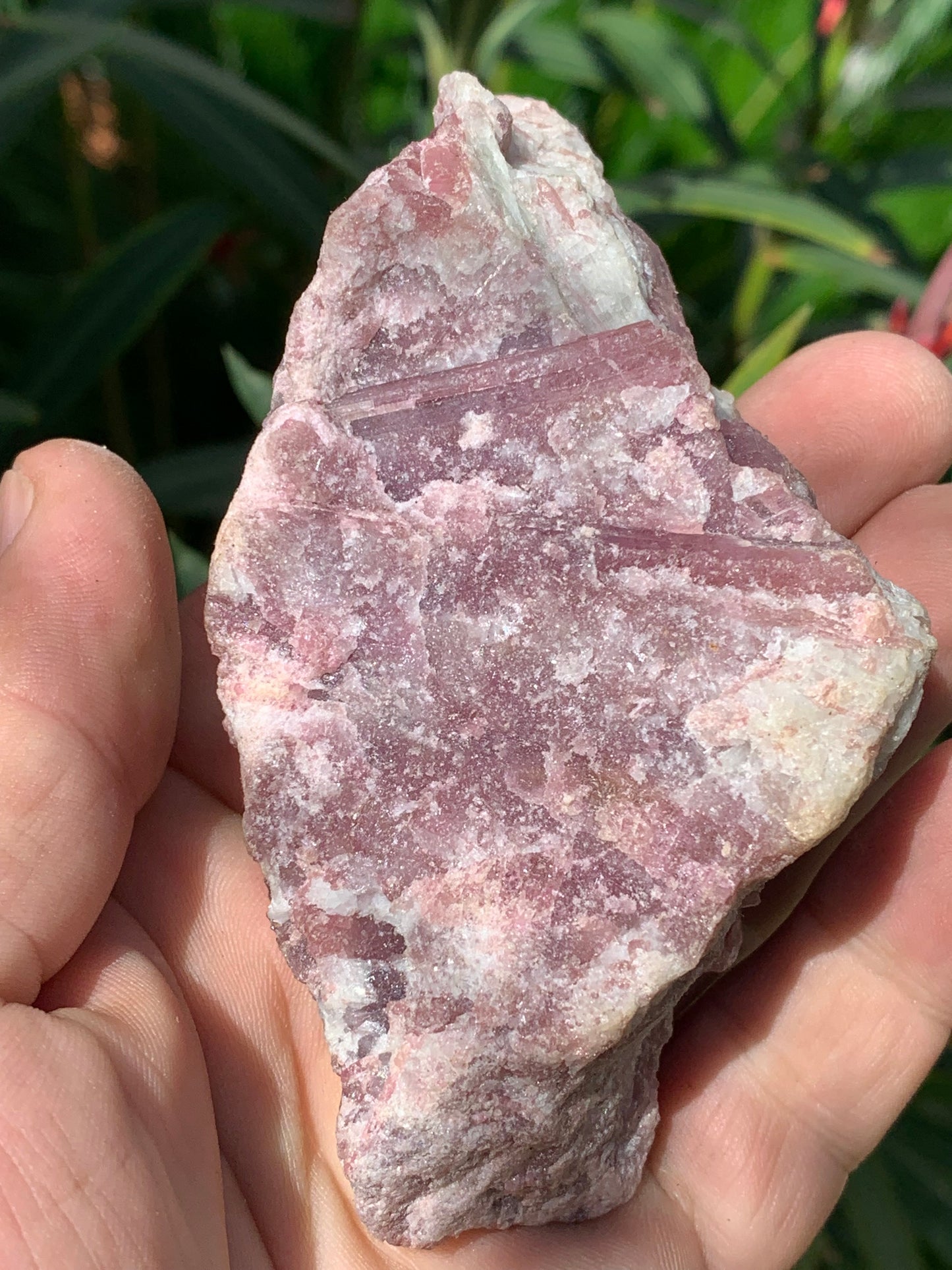 Tourmaline Rubellite, spécimen naturel de 103 x 61 x 34 mm - 264 grammes. Une très belle et unique pièce !