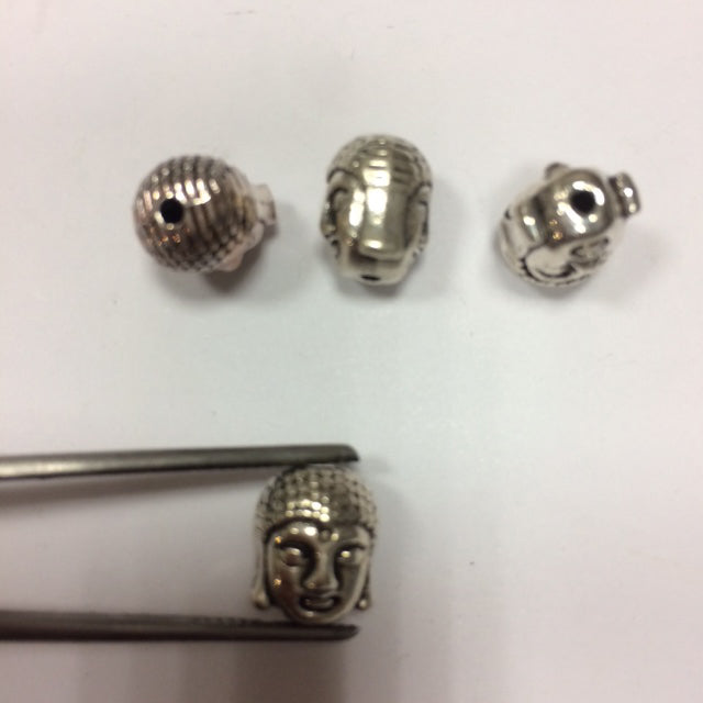 Sélection de perles 'tête de Bouddha', pour création de bracelets, colliers, Mala... De 8 à 20 millimètres... Modèle au choix vendu à l'unité ! Très bonne qualité, finition 'ton argent' !