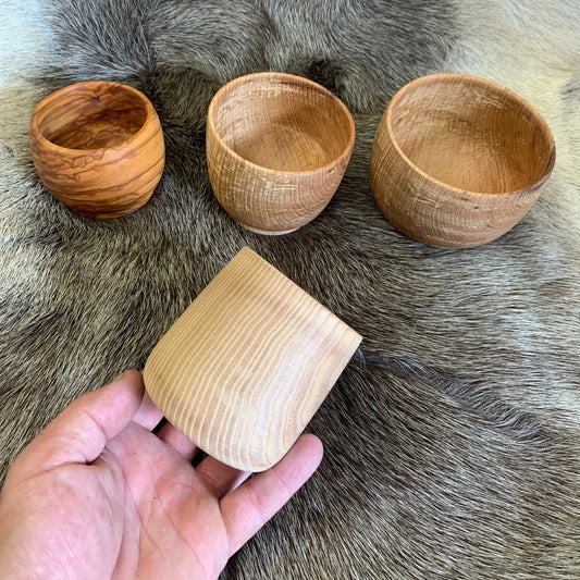 Verre/ Gobelet/ Tasse/ Bol ou Mug, fait en bois avec ou sans gravure de Runes, 4 modèles au choix. Fait main en France (19), très belle qualité, magnifiques pièces !