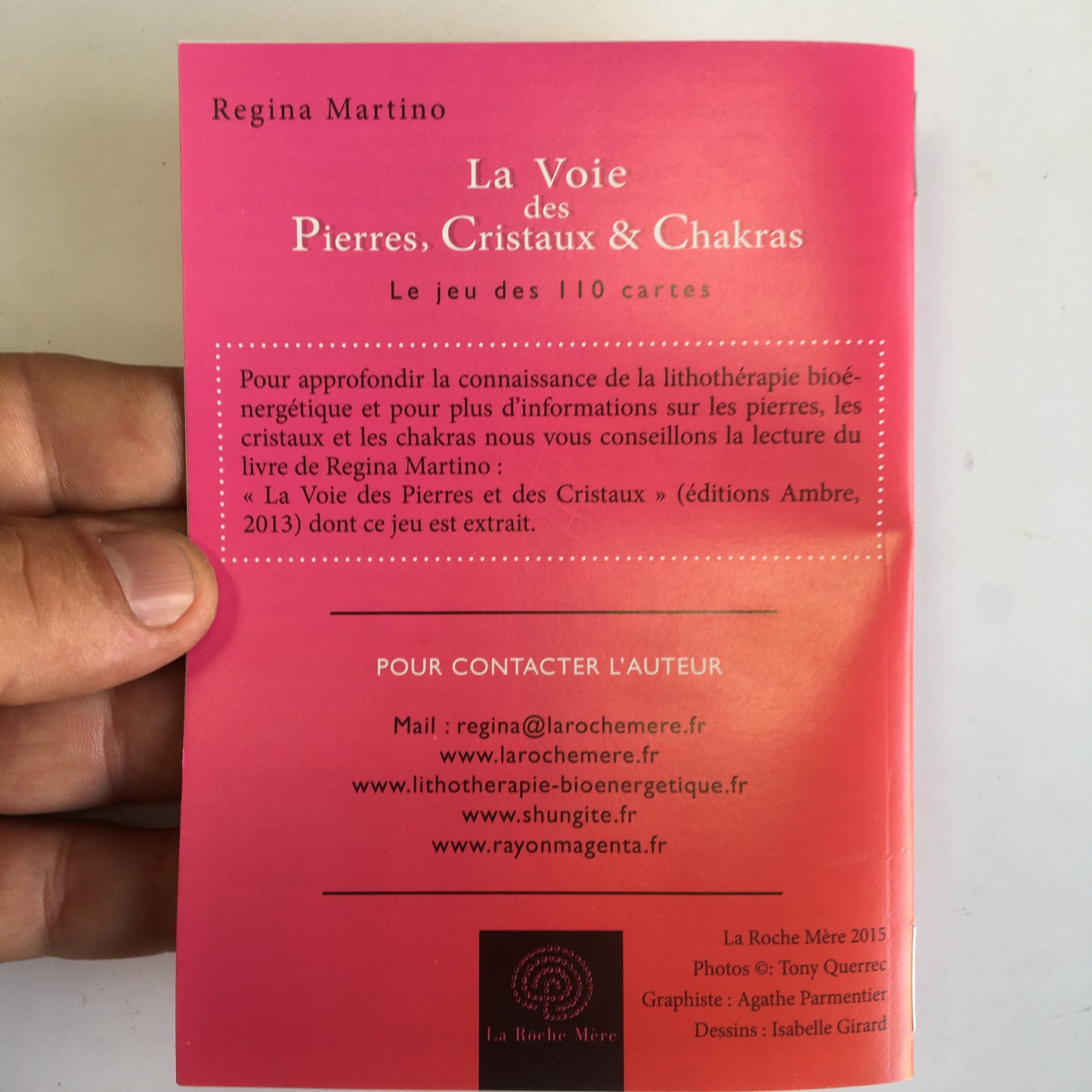 Jeu de tarot complet (110 cartes) : La Voie des Pierres, Cristaux & Chakras, par Regina Martino. Parfait pour s’initier à la lithothérapie !