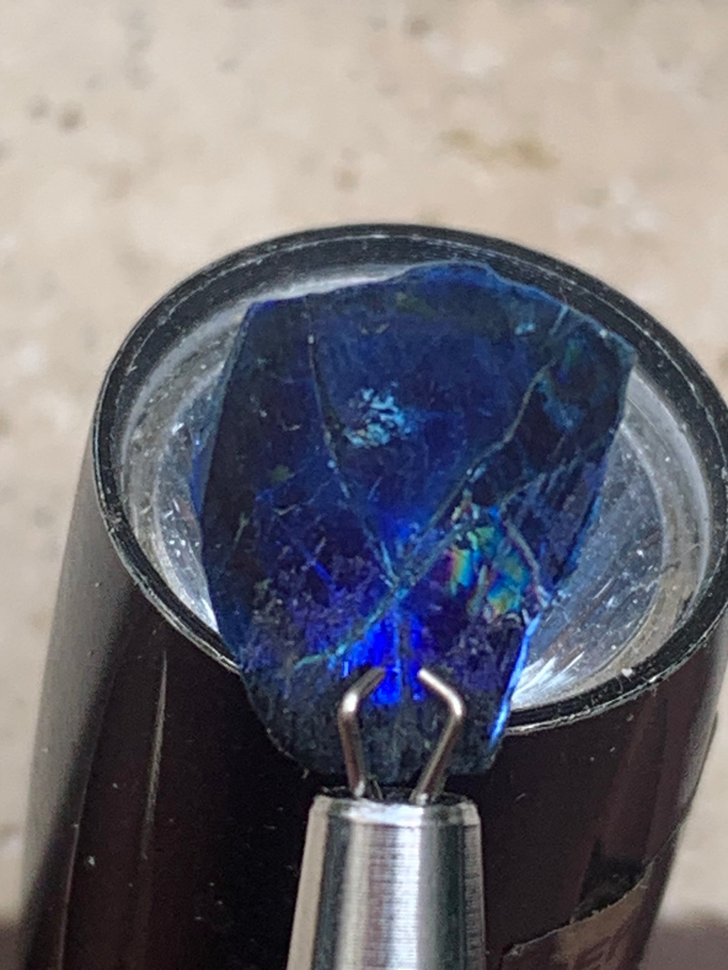 Tourmaline/ Indicolite, de 14mm x11 x 3 environ - 4,5 carats. Parfait en bijouterie, collection ,exposition...