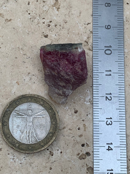 Rubellite Tourmaline, 24 x 20 x 13mm - 7.3 grams. A beautiful natural piece! 