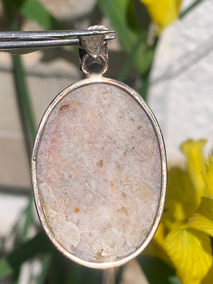 Azurite, Silver pendant, 47mm high x 27mm wide x 8mm thick. Sold with a free adjustable black cord!