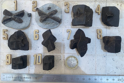 Staurolite/staurolite, pieces of your choice, magnificent specimens with a natural cross. Originating from Russia or France!