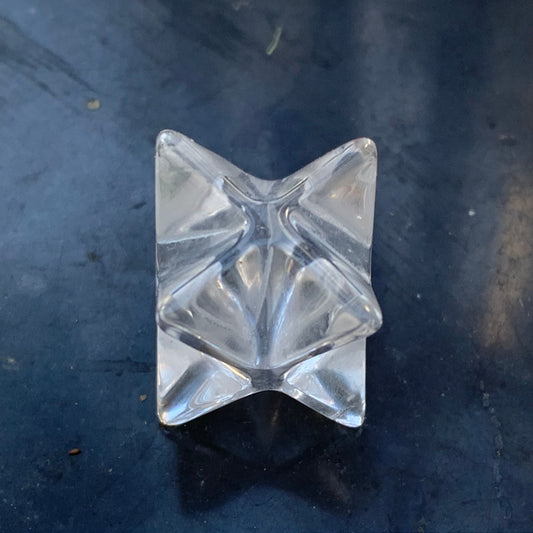 Mercaba/ Mercabah/ Merkabah (étoile à 8 branches), en Cristal de roche (quartz). De 15x15x15mm - 5 grammes. Qualité A à AAA !
