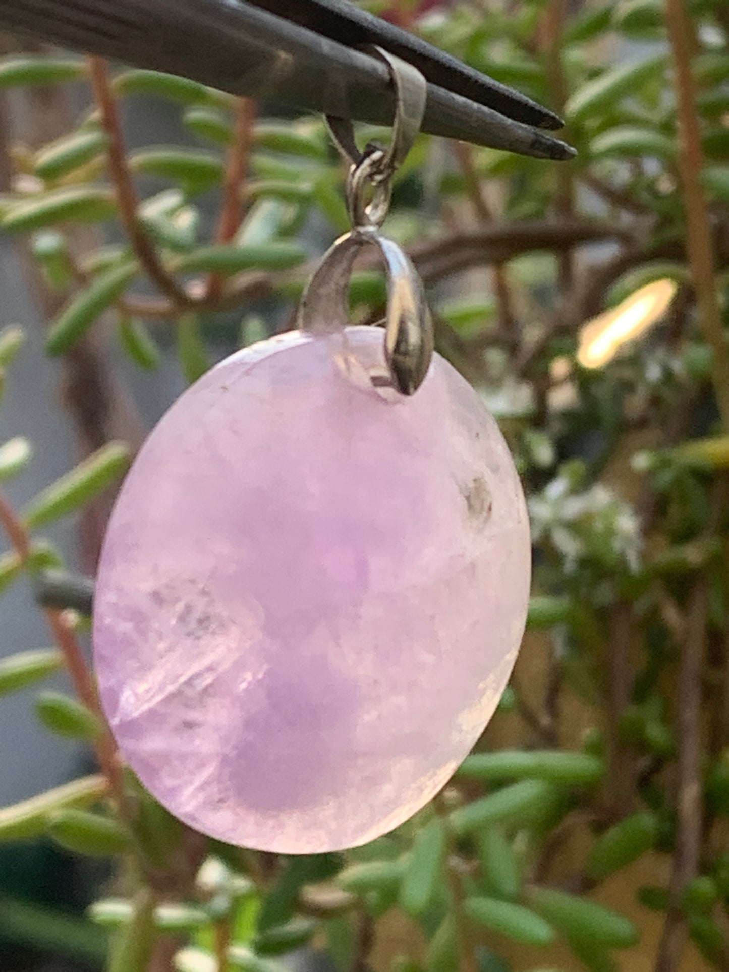 Amethyst, pendant measuring 40mm high x 30mm wide x 8mm thick. Sold with a free adjustable black cord!