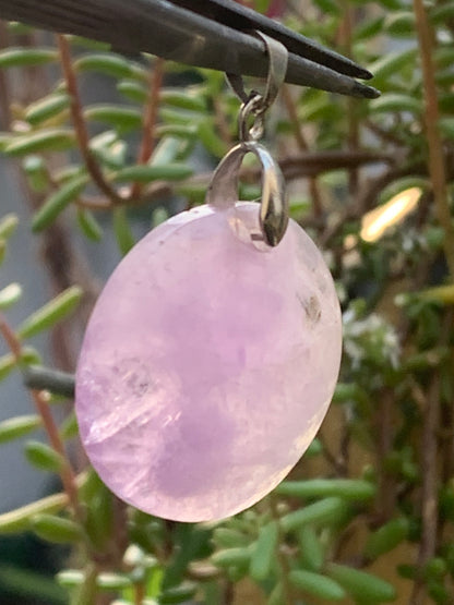 Amethyst, pendant measuring 40mm high x 30mm wide x 8mm thick. Sold with a free adjustable black cord!