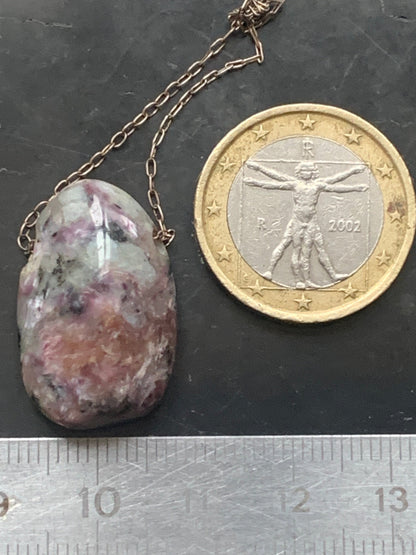 Charoite, 925 Silver pendant, 25mm high x 16mm wide x 10mm thick. Sold with an adjustable black cord!