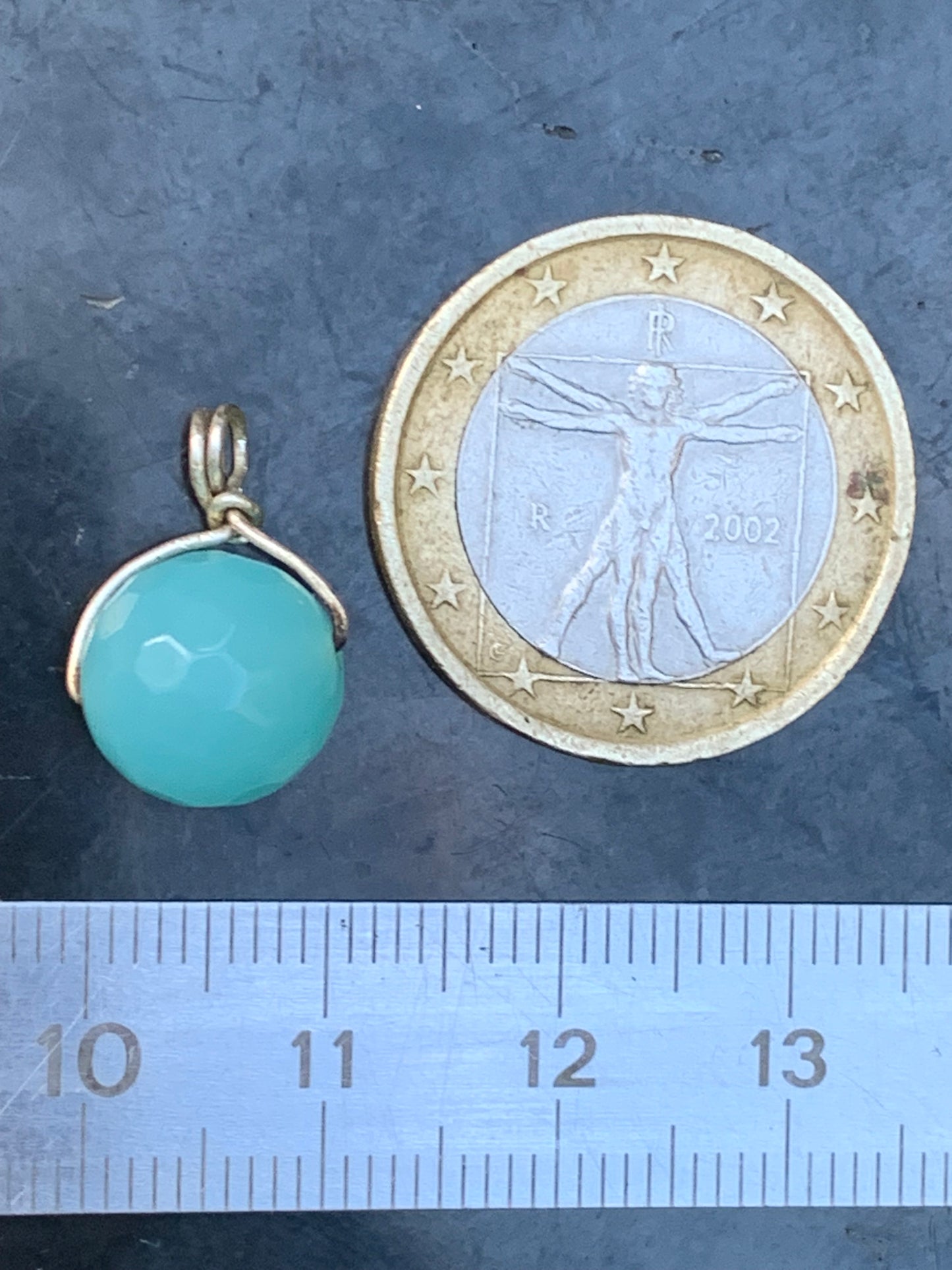 Amazonite, Silver pendant, 16mm high x 10mm wide x 10mm thick. Sold with a free adjustable black cord!