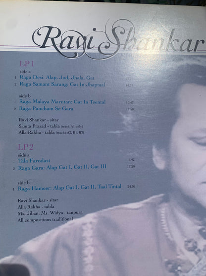 Format 'disque vynile' ou clé Usb. Artiste : Ravi Shankar – Ragas- Label : Vinyl Passion. Double album, 'Chant religieux Hindouiste/ Ragas' !