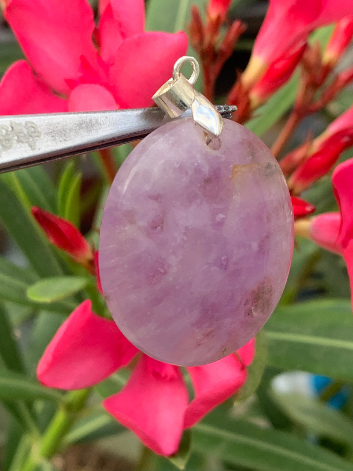 Amethyst, pendant measuring 45mm high x 32mm wide x 9mm thick. Sold with a free adjustable black cord! (Copy)