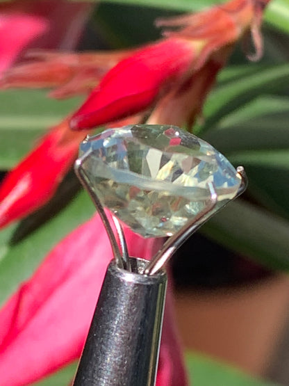Prasiolite/ Améthyste verte, pierre taillée de 18mm x 12 x 7 - 8,5 carats. Parfait en bijouterie, collection ,exposition...