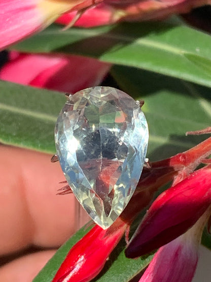 Prasiolite/ Améthyste verte, pierre taillée de 18mm x 12 x 7 - 8,5 carats. Parfait en bijouterie, collection ,exposition...