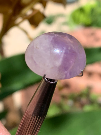 Améthyste, cabochon de 18mm x16 x9 - 18 carats. Parfait en bijouterie, collection ,exposition...