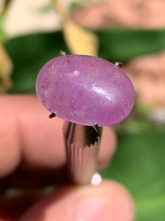 Améthyste, cabochon de 10mm x 5 x 4 - 1,5 carats. Parfait en bijouterie, collection ,exposition...